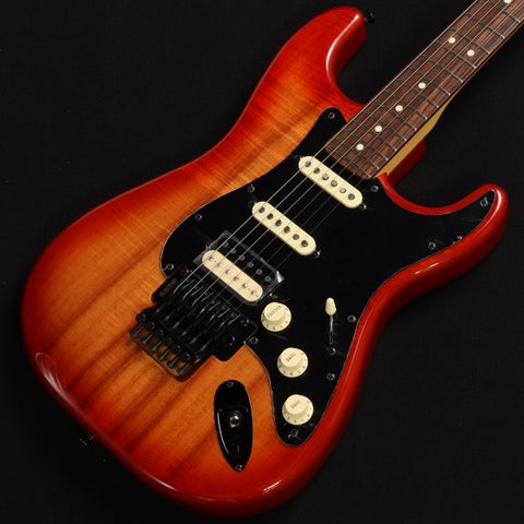 Fender / FSR MIJ Hybrid II Stratocaster HSS Koa Top Black Hardware