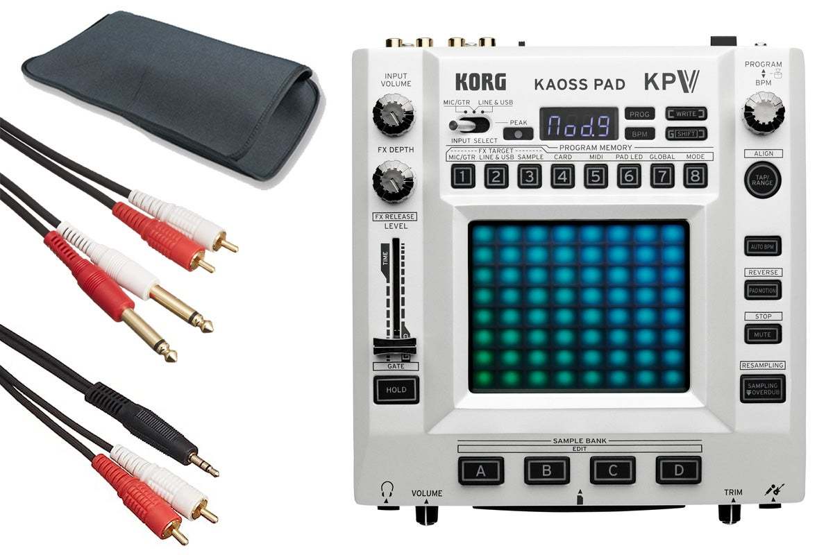 KORG KAOSS PAD V 箱有+RCA-TSケーブル4本+SDカード KORG / KAOSS PAD V RCA-PHONEデュアルケーブル＋ステレオミニ-RCA