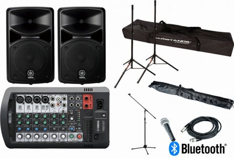 YAMAHA / STAGEPAS 400BT スピーカースタンド2本＆マイク＆ケーブル＆マイクスタンドセット【渋谷店】
