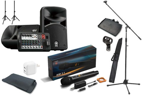 YAMAHA / STAGEPAS 400BT ワイヤレスマイク＆スピーカースタンド2本＆アクセサリーセット【渋谷店】