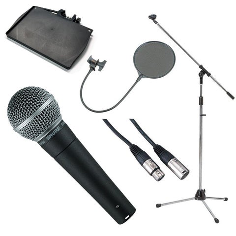 SHURE / SM58-LCE 豪華3点セット＆楽ラック(譜面台ラック)セット【渋谷