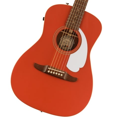 《WEBSHOPクリアランスセール》Fender / Malibu Player Walnut Fingerboard White Pickguard Fiesta Red【B級アウトレット特価品！】