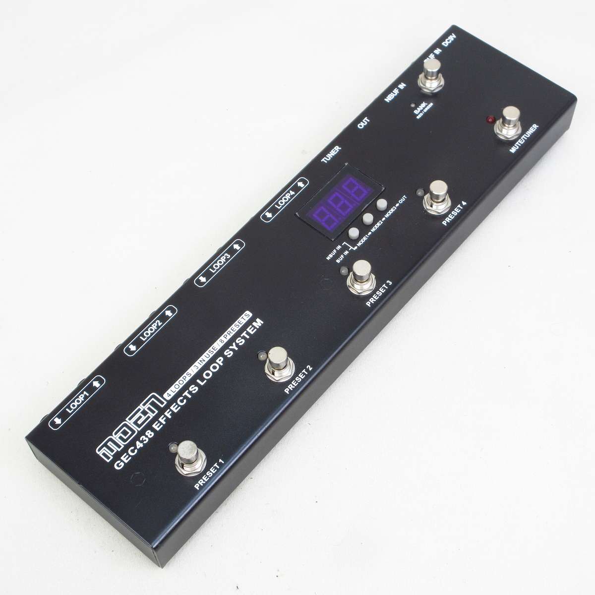ギター MOOER GEC438 EFFECTS LOOP SYSTEM 中古】MOEN / GEC438 Guitar Effects Commander スイッチングシステム
