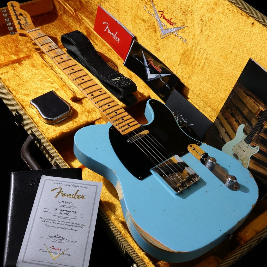 中古】Fender Custom Shop / 1952 Telecaster Relic Daphne Blue【S/N