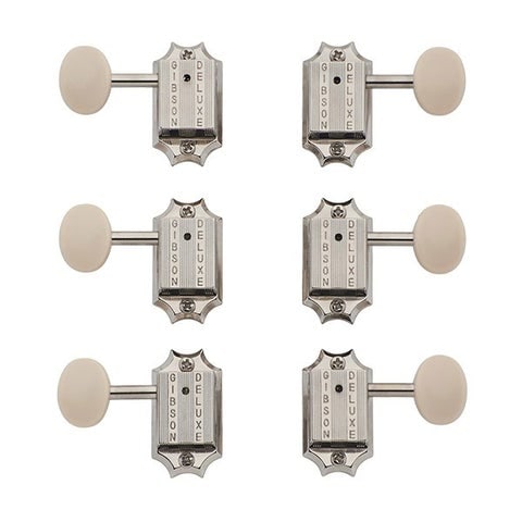 Gibson / Deluxe White Button Tuner Set PMMH-060