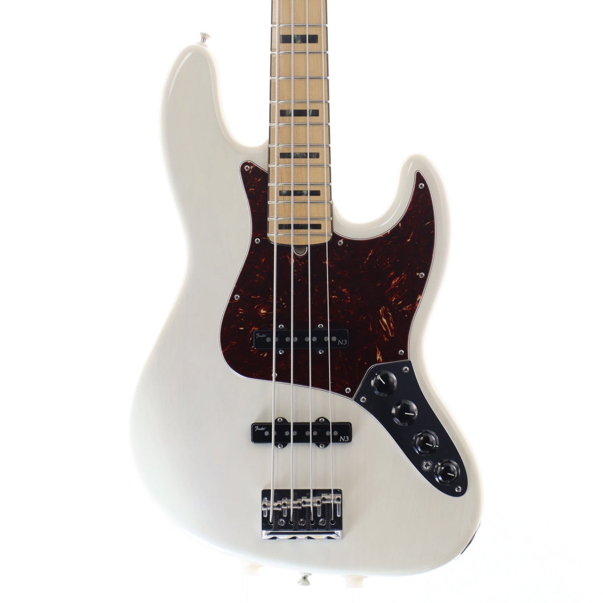 中古】Fender USA / American Deluxe Jazz Bass N3 ASH White Blonde