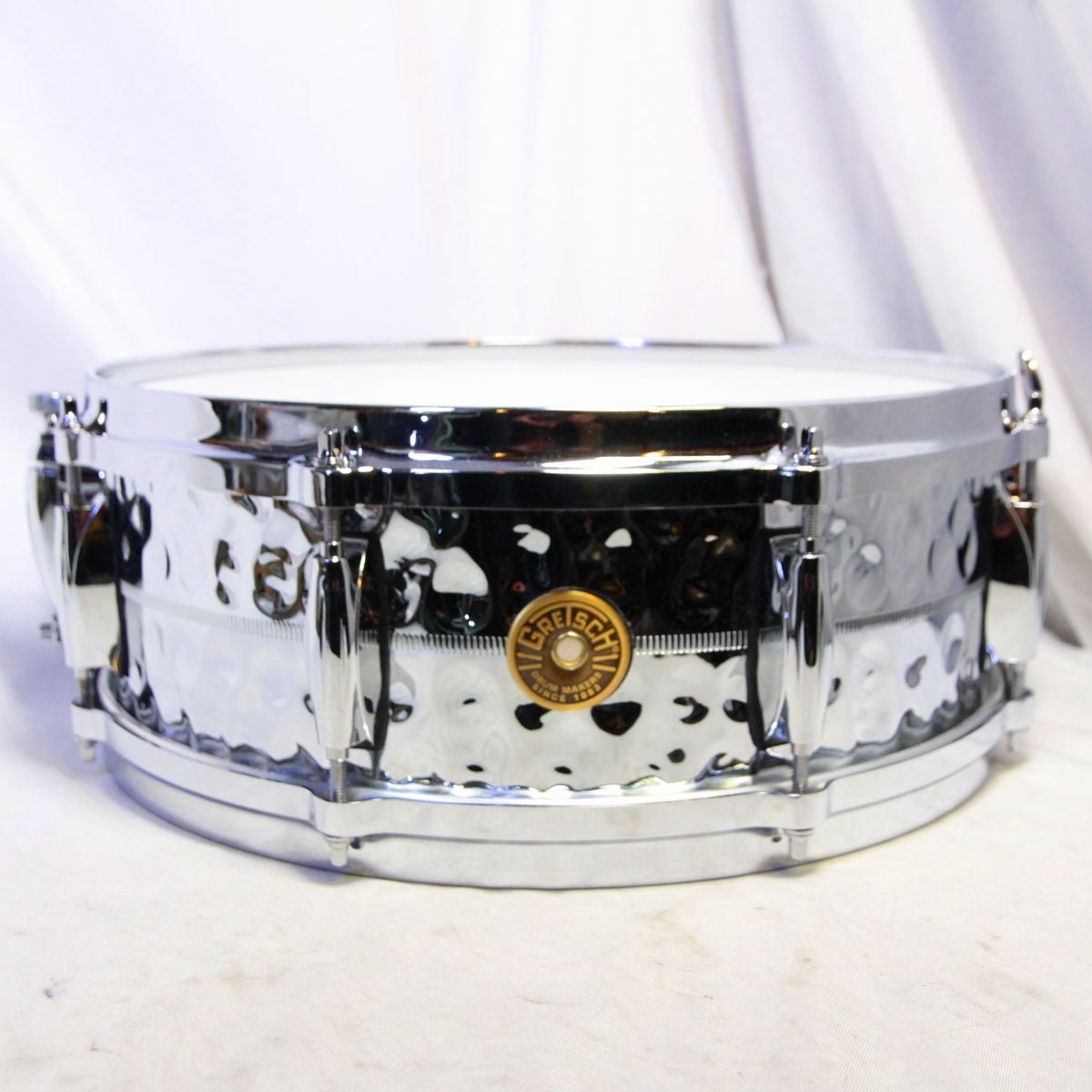 GRETSCH / USA Custom Metal G4160HB 14x5 Hammered Chrome Over Brass