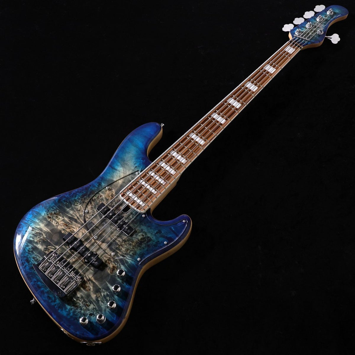 Mayones / Jabba Custom EP 5st Trans Jeans Black 3Tone Blue Burst