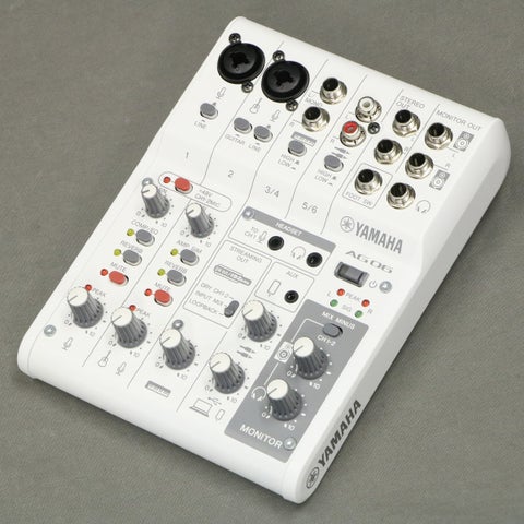 【美品】YAMAHA AG06MK2 ホワイト 中古】 YAMAHA / AG06MK2 White Live Streaming Mixer 【御茶ノ水本店