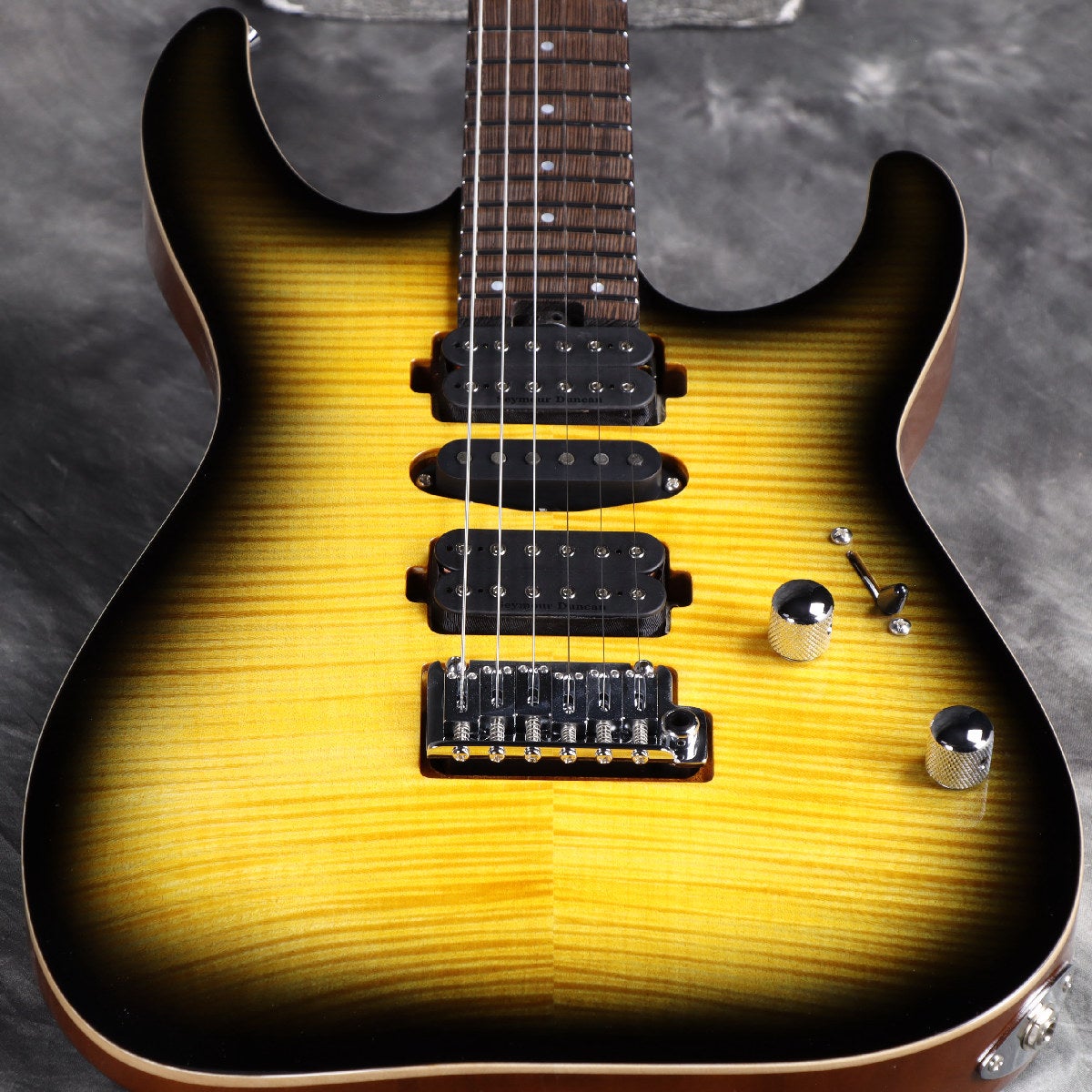 Charvel / MJ DK24 HSH 2PT W Mahogany with Flame Maple Wenge