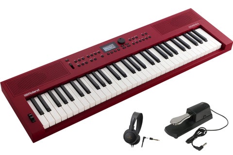 Roland ローランド / GOKEYS3-RD [ペダル＆ヘッドホンセット！] (GO:KEYS 3) ダークレッド Digital Keyboard