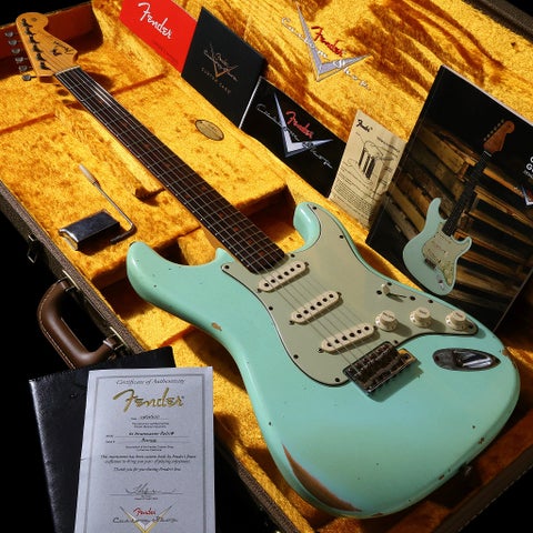 中古】Fender Custom Shop / 1962 Stratocaster Relic Surf Green【S/N