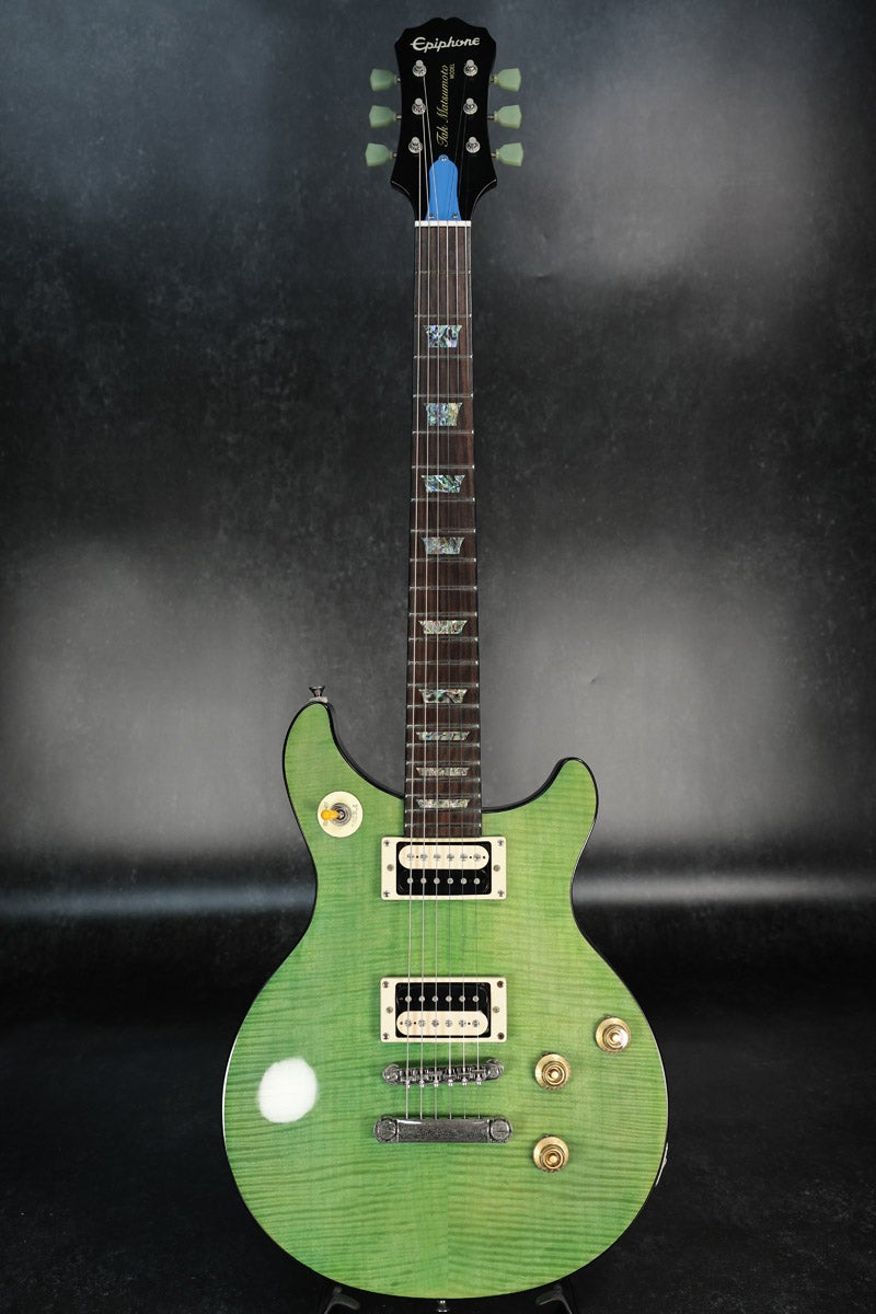 中古】Epiphone / LTD Tak Matsumoto DC Standard Plus Top Aqua Blue