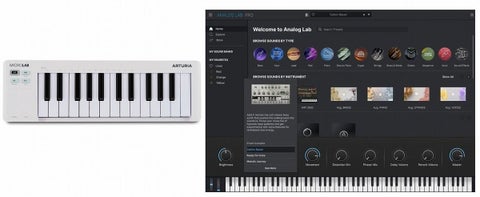 Arturia アートリア / MicroLab mk3 White + Analog Lab Pro Bundle