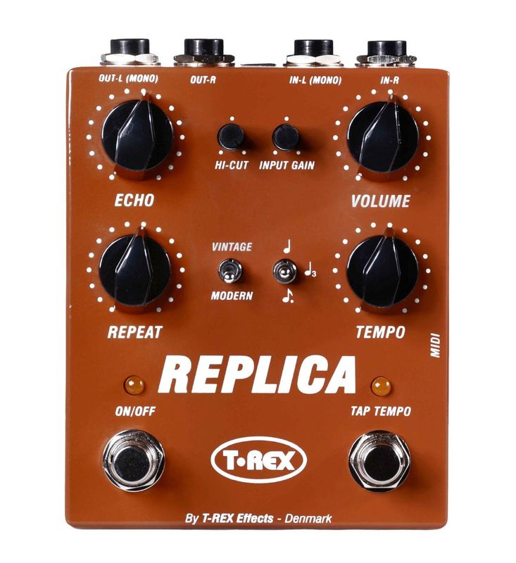 T-REX / REPLICA DK ステレオデジタルディレイペダル ［MIDI搭載
