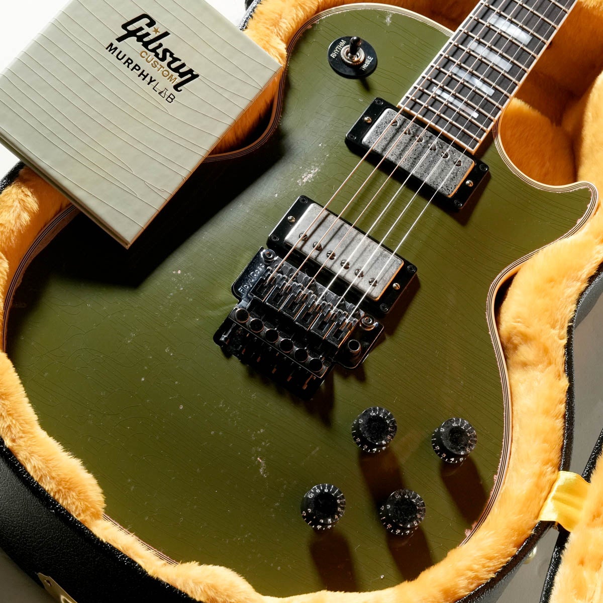 Gibson Custom / Les Paul Axcess Custom Floyd Heavy Aged Olive Drab