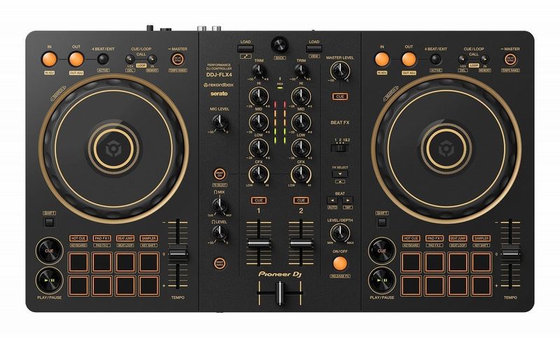 Pioneer DJ / DDJ-FLX4-N (Gold Limited Edition) 2ch DJコントローラー《予約注文/6月26日発売予定》【渋谷店】