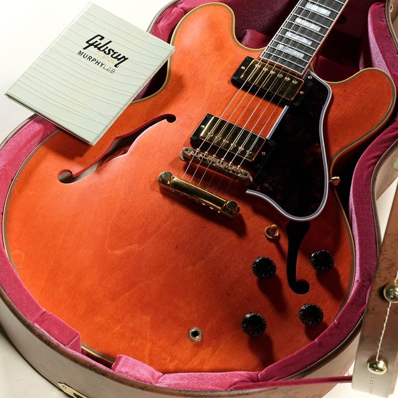 Gibson Custom / Murphy Lab 1959 ES-355 Reissue Stop Bar Light Aged Watermelon Red【渋谷店】
