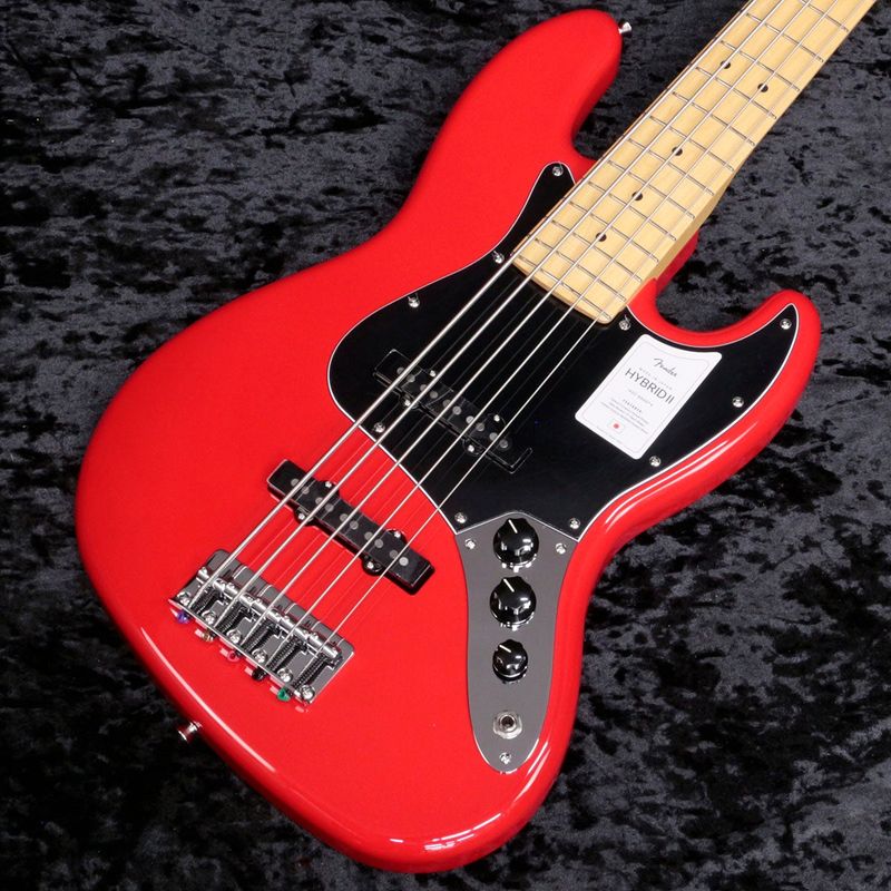 Fender / Made in Japan Hybrid II Jazz Bass V Maple Fingerboard Modena Red 【新宿店】