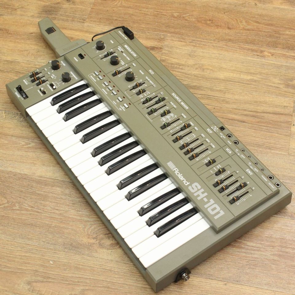 Roland SH-101 アナログシンセサイザー 専用ケース付き 中古】 ROLAND / SH-101 w/MG-1 【VINTAGE】 【キーボードマート新宿