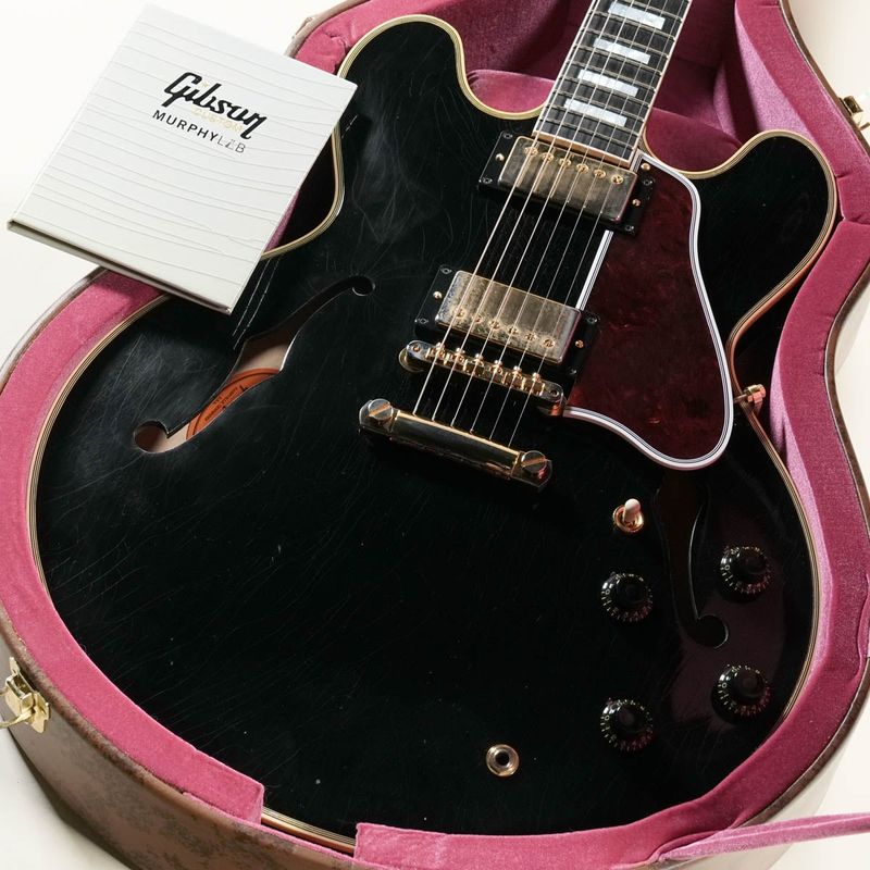 【中古】Gibson Custom Shop / Murphy Lab 1959 ES-355 Ebony Ultra Light Aged 2022 Ebony 【渋谷店】