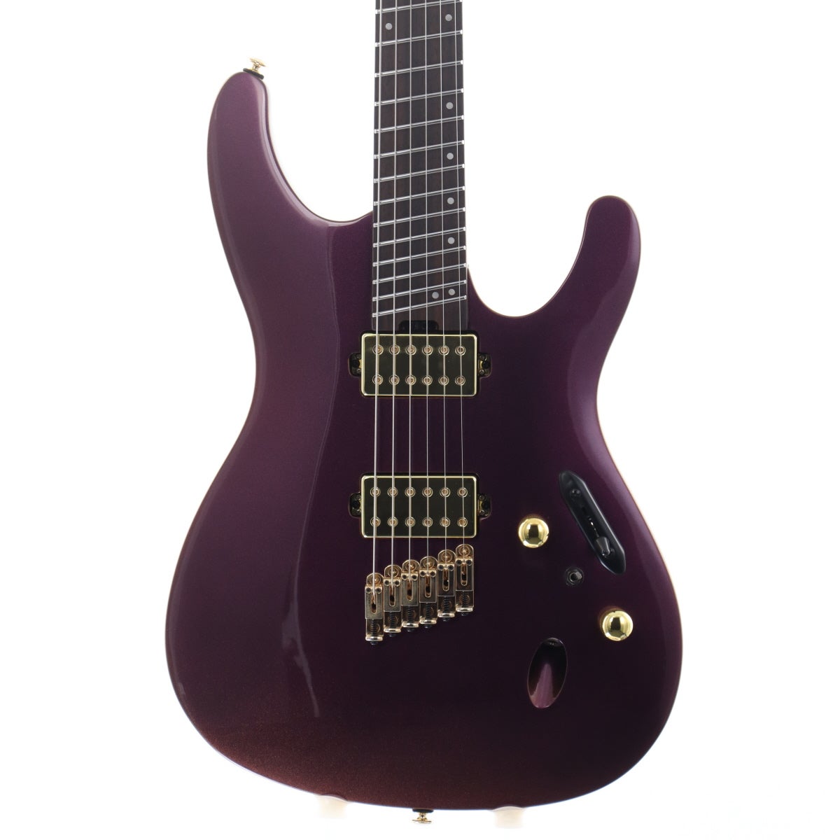 イジンデン 引退品 紫 中古】Ibanez / S Axe Design Lab SML721 Rose Gold Chameleon