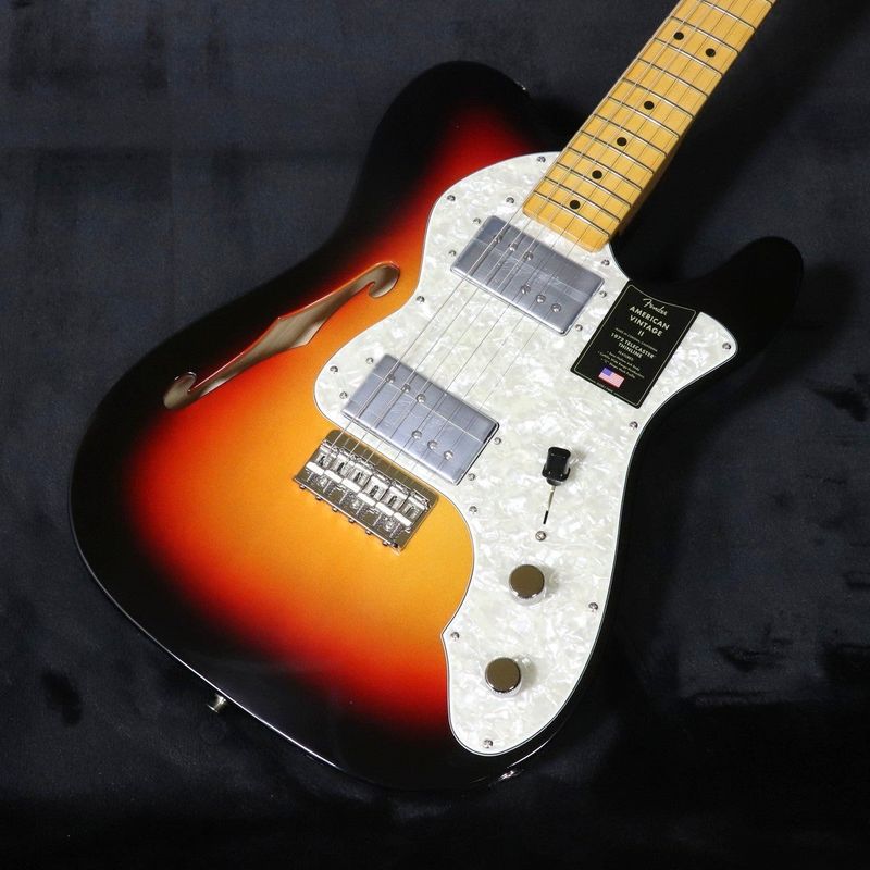 Fender / American Vintage II 1972 Telecaster Thinline Maple Fingerboard 3-Color Sunburst 【B級アウトレット特価】 【梅田店】