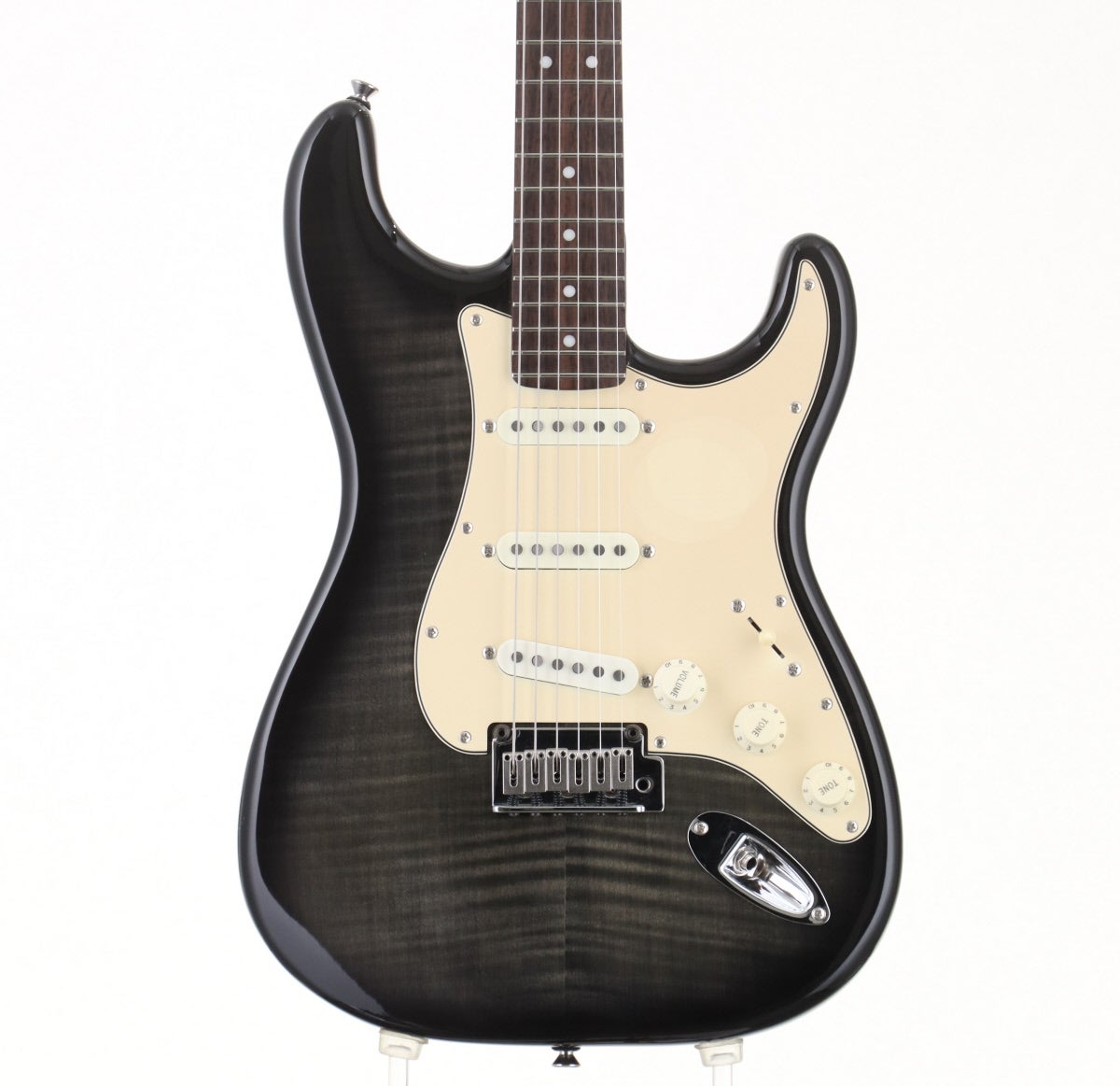 【明日の正午までの限定価格】Squier Standard ブラックストラト 中古】SQUIER / Standard Series Stratocaster see-through Black