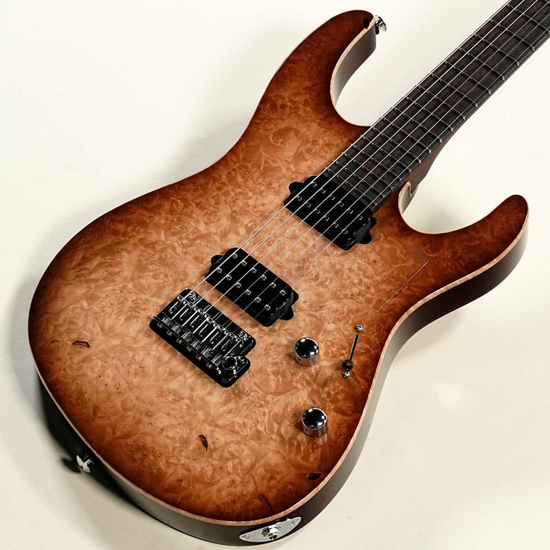 エレキギター Suhr modern custom Suhr / Custom Modern Burl Maple Top Rosewood Neck Brown Burst