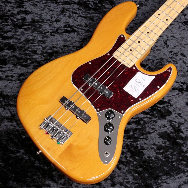 Fender / MIJ Hybrid II Jazz Bass Maple Fingerboard Vintage Natural