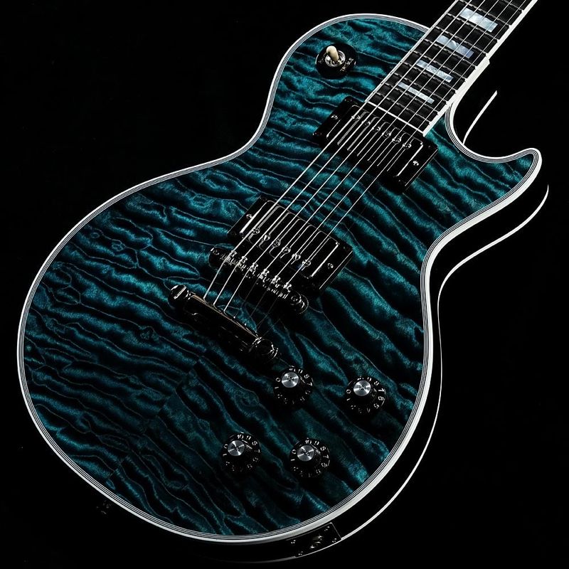 Gibson Custom / M2M 1968 Les Paul Custom 7A Quilt Aqua Blue Gloss