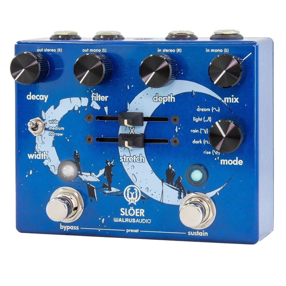 Walrus Audio SLO マルチテクスチャーリバーブ Walrus Audio / Sloer Stereo Ambient Reverb Blue ステレオ・マルチ