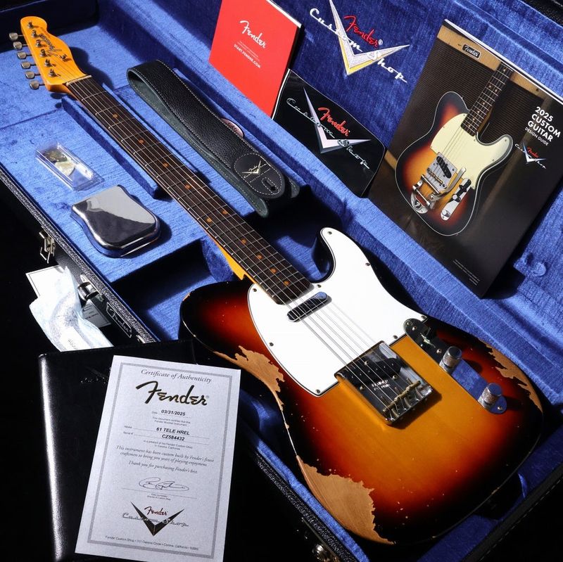 Fender Custom Shop / 2025 Time Machine Collection 1961 Telecaster Heavy Relic Faded Aged Bleached 3 Tone Sunburst【CZ584432】 【御茶ノ水本店】