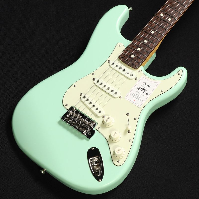 m*4様 Fender junior collection stratocast Fender / MIJ Junior Collection Stratocaster Satin Surf Green ≪S/N