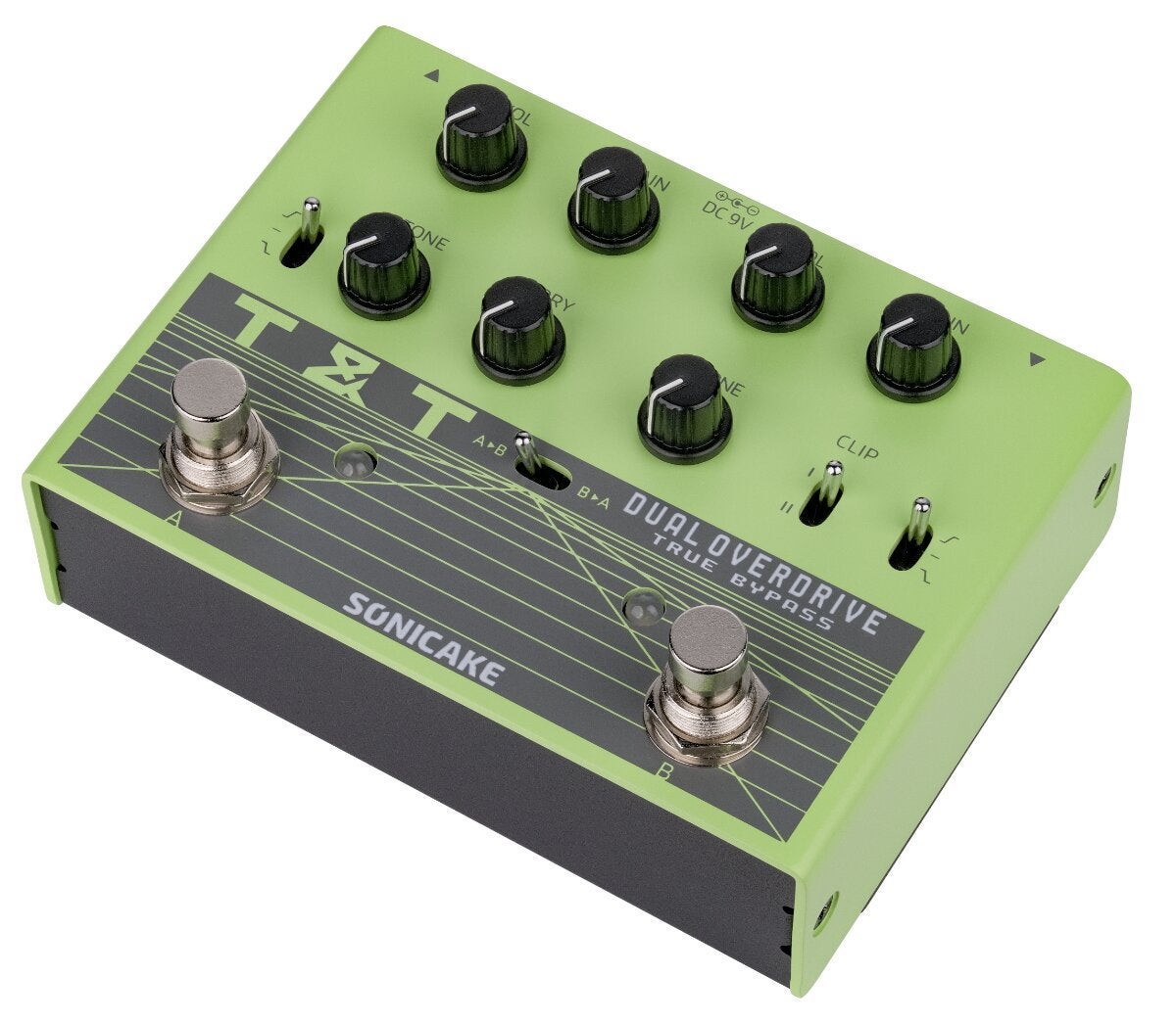 新製品】 Sonicake / T&T DUAL OVERDRIVE Dual-Footswitch Stompbox