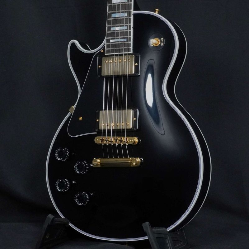 【中古】GIBSON CUSTOM / Modern Collection Les Paul Custom w/Ebony Fingerboard Gloss Left Handed Ebony 【中古】 【御茶ノ水本店FINEST GUITARS】