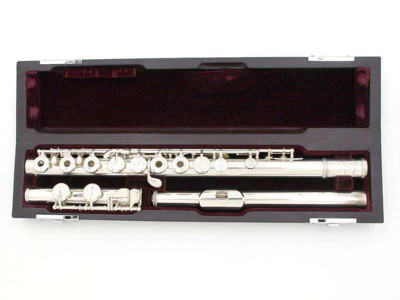 中古】MURAMATSU / 総銀製ハンドメイドフルート DS RC 全タンポ交換