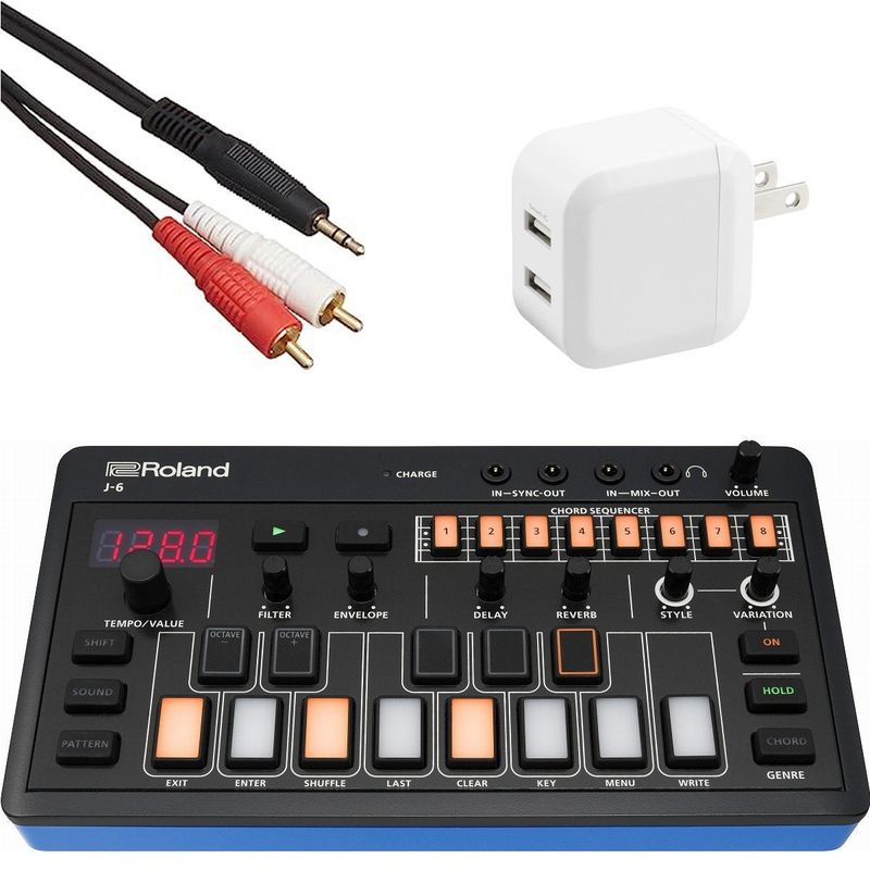 Roland / AIRA Compact J-6 USB電源アダプター＆ステレオミニ-RCAケーブル(1.5m)セット【渋谷店】
