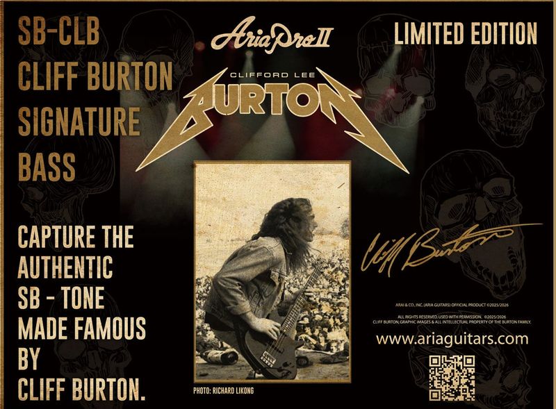 ARIA / SB-CLB Cliff Burton Signature【期間限定生産】【7月4日発売/順次入荷予定】【渋谷店】