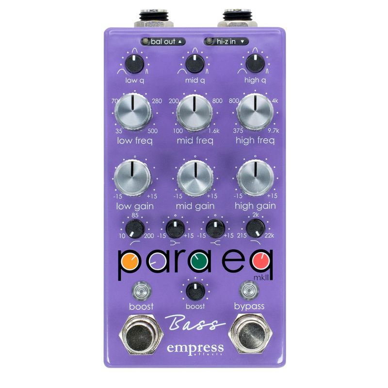 Empress Effects / Bass ParaEQ EQ w/ Boost for Bass ベース用パラメトリック イコライザー【心斎橋店】