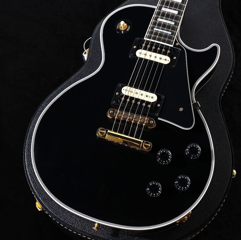 中古】GIBSON CUSTOM / Les Paul Custom Ebony Exposed Zebra Pickups