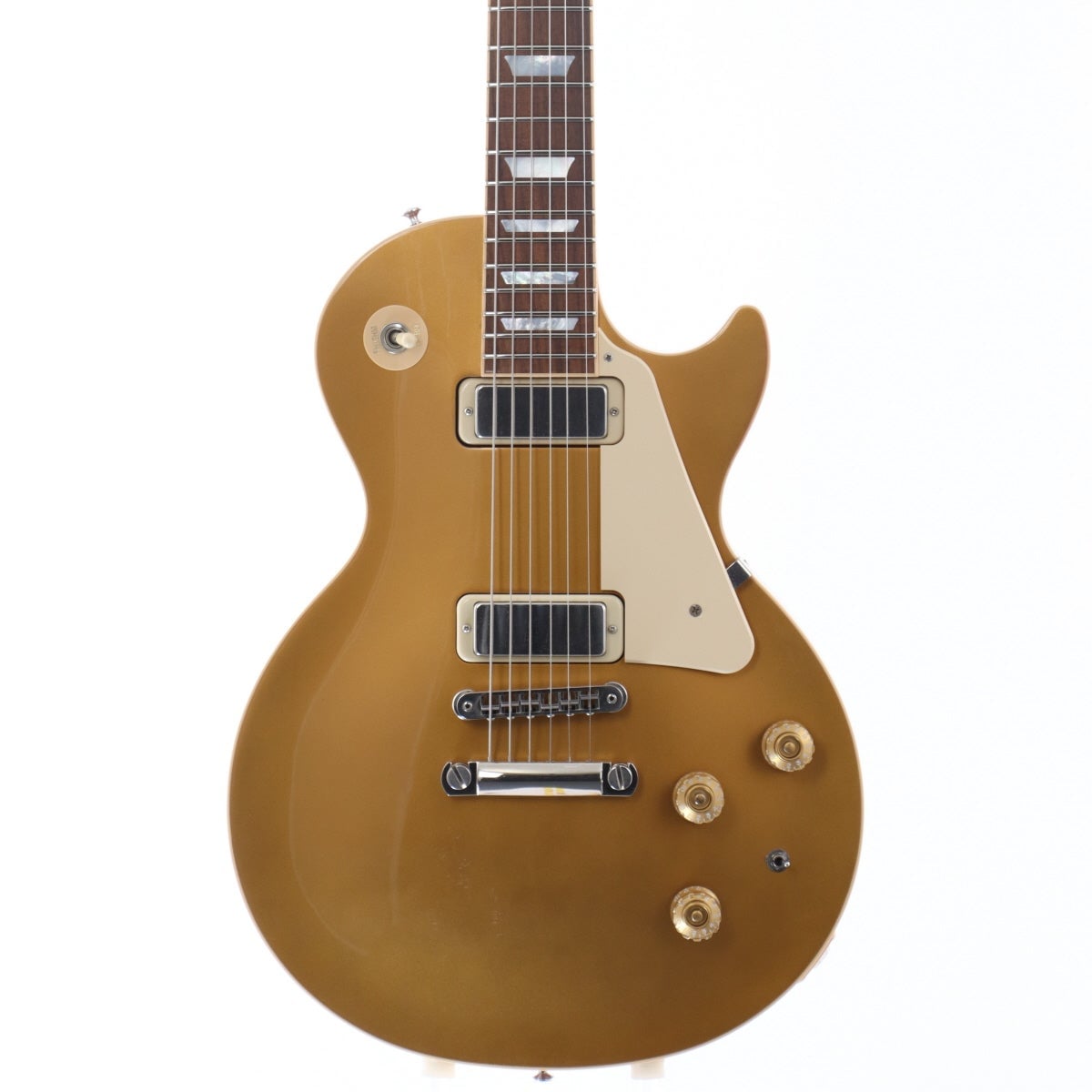 Gibson Les Paul Delux Gold Top 送料込 中古】Gibson USA / Les Paul Deluxe Modified Gold Top 【梅田店