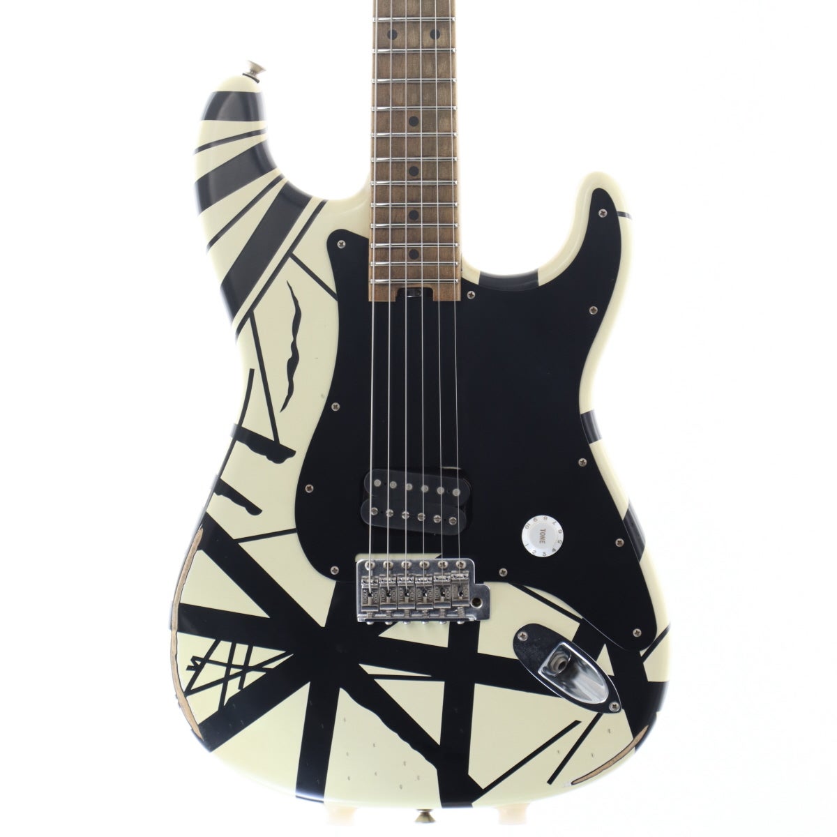 中古】EVH / Striped 78 Eruption Relic White with Black Stripes