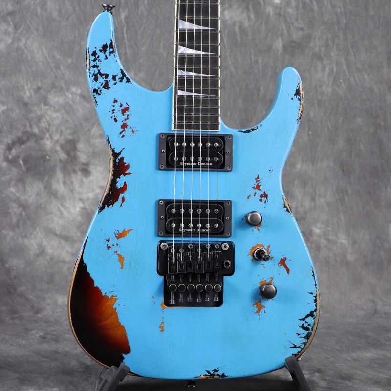 Jackson Custom Shop / Soloist Robins Egg Blue Over 3 Tone Sunburst Nitro Tour Relic [2026 NAMM SHOW モデル]【3.47kg】[S/N J11506]