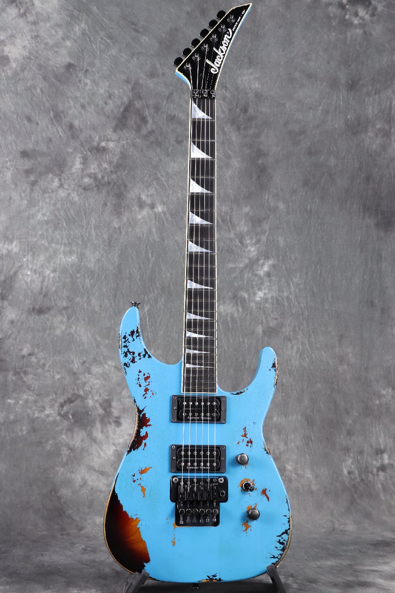 Jackson Custom Shop / Soloist Robins Egg Blue Over 3 Tone Sunburst