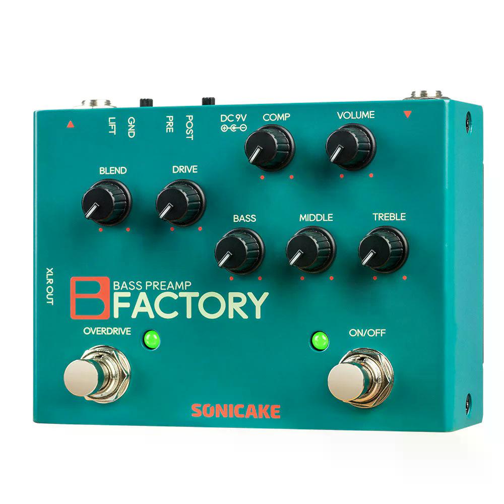SONICAKE B Factory ベース プリアンプ 驚異のコストパフォーマンス!/XLRバランス出力装備のベース用
