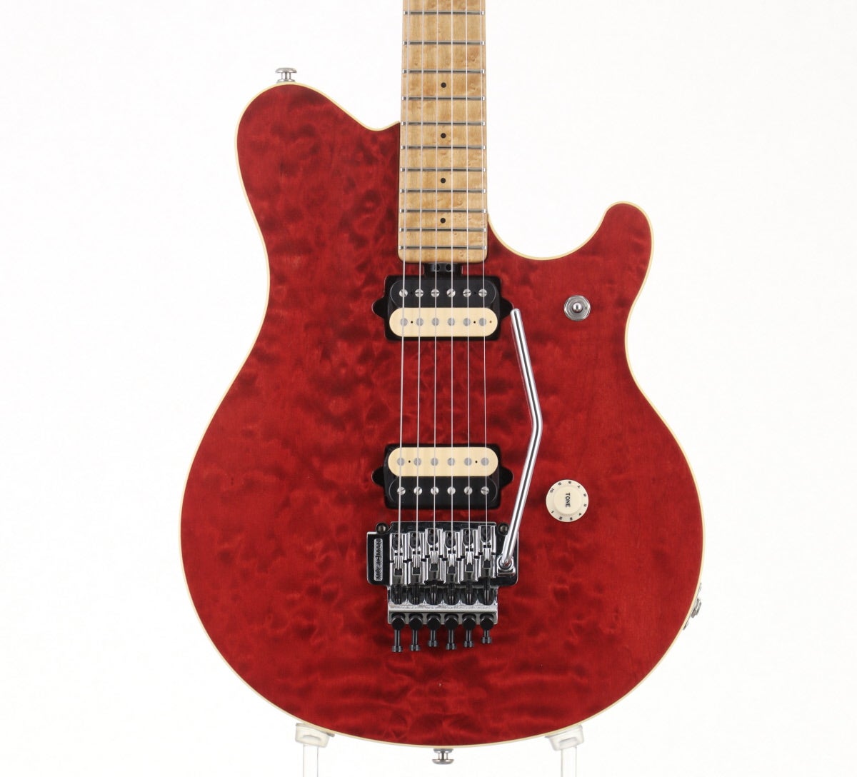 【変更あり】ノーブランド　MUSIC MAN EVH風　ギター 中古】MUSIC MAN / 1992 EVH Signature Red Translucent 【福岡店