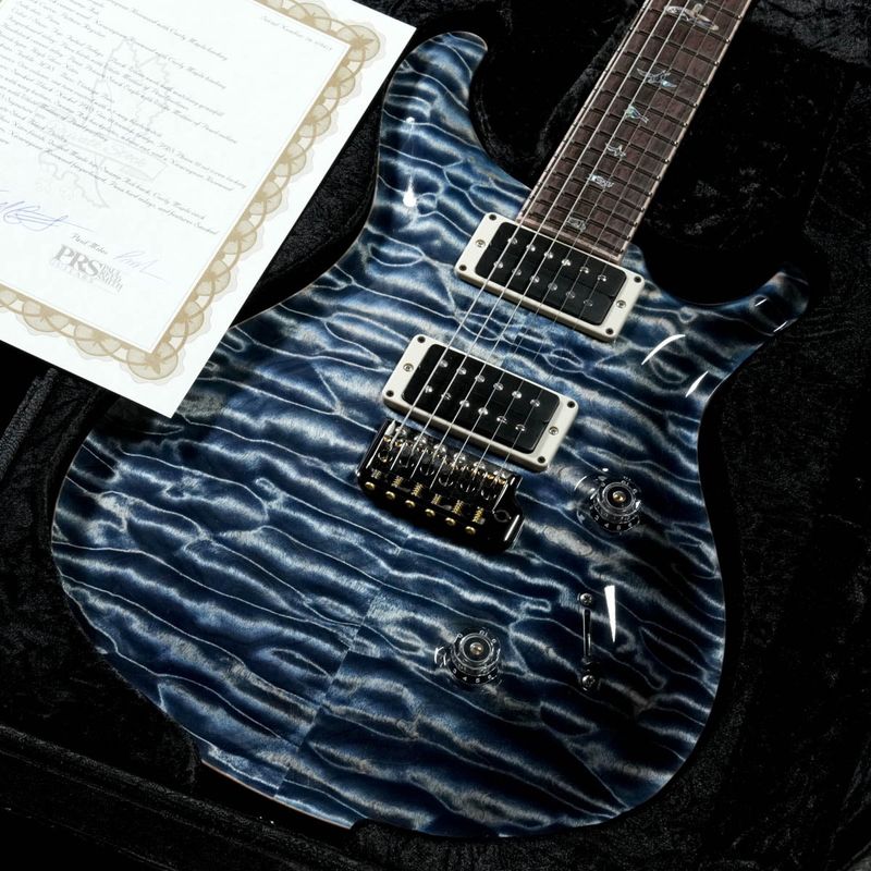 Paul Reed Smith(PRS) / Private Stock #12311 Custom 24 Quilted Maple Top Faded Indigo White wash grainfill Back 【渋谷店】