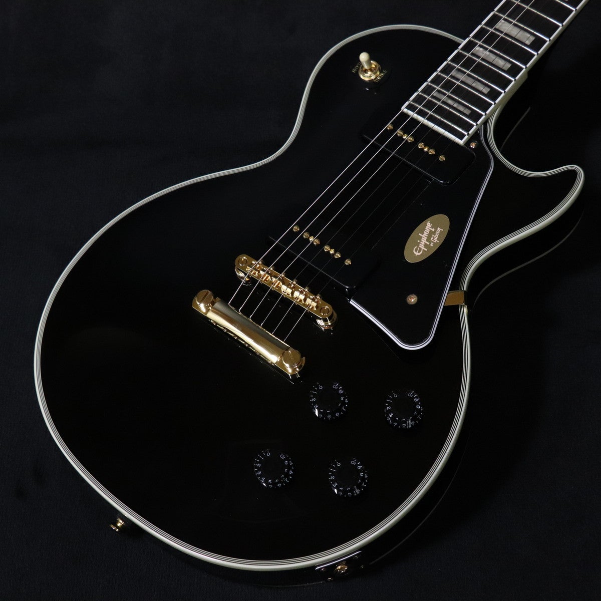 Epiphone / Inspired by Gibson Les Paul Custom P-90 Ebony 【梅田店