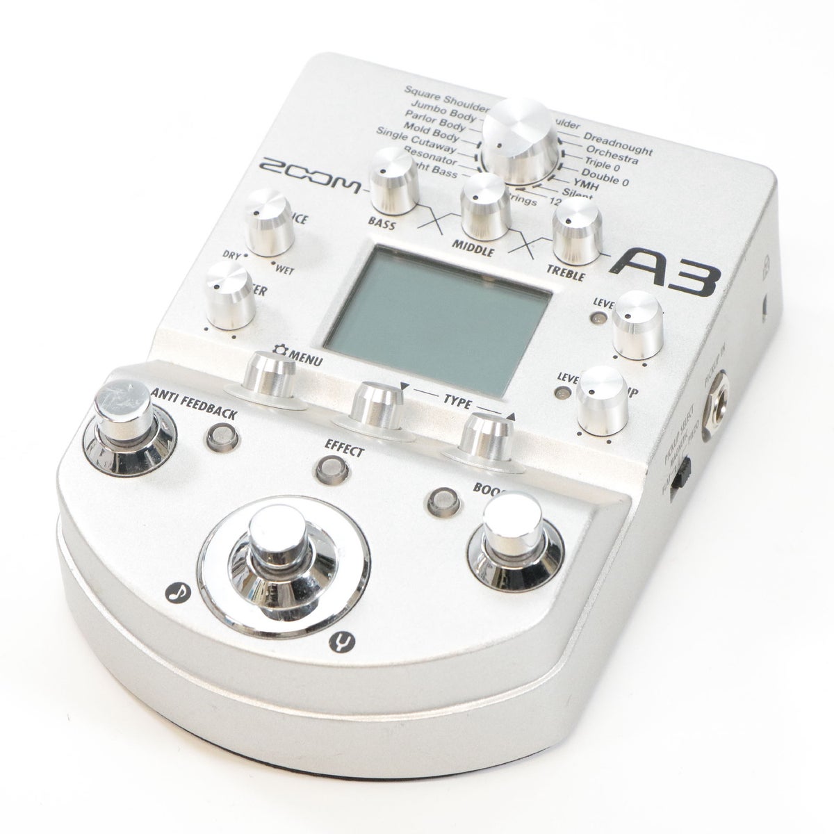 【名機】ZOOM A3 アコースティックギター用 プリアンプ＆エフェクター 中古】ZOOM / A3 PreAmp & Effects for Acoustic Guitar